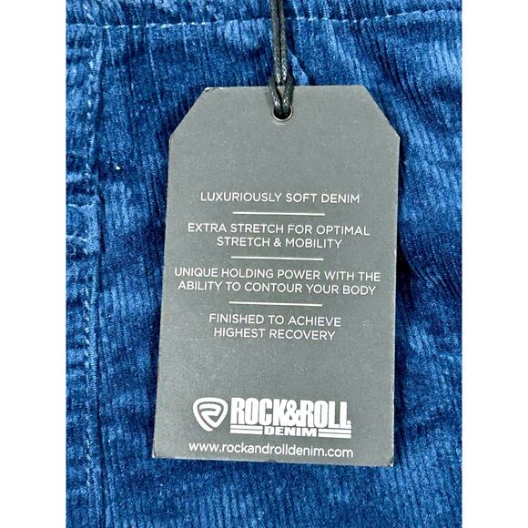 Rock And Roll Denim Bargain Bell Pants Women's 27x34 Pull On Flare Corduroy - Picture 5 of 13